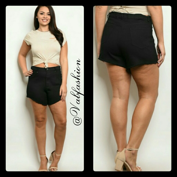 Shorts Plus Size Black Denim Shorts Poshmark